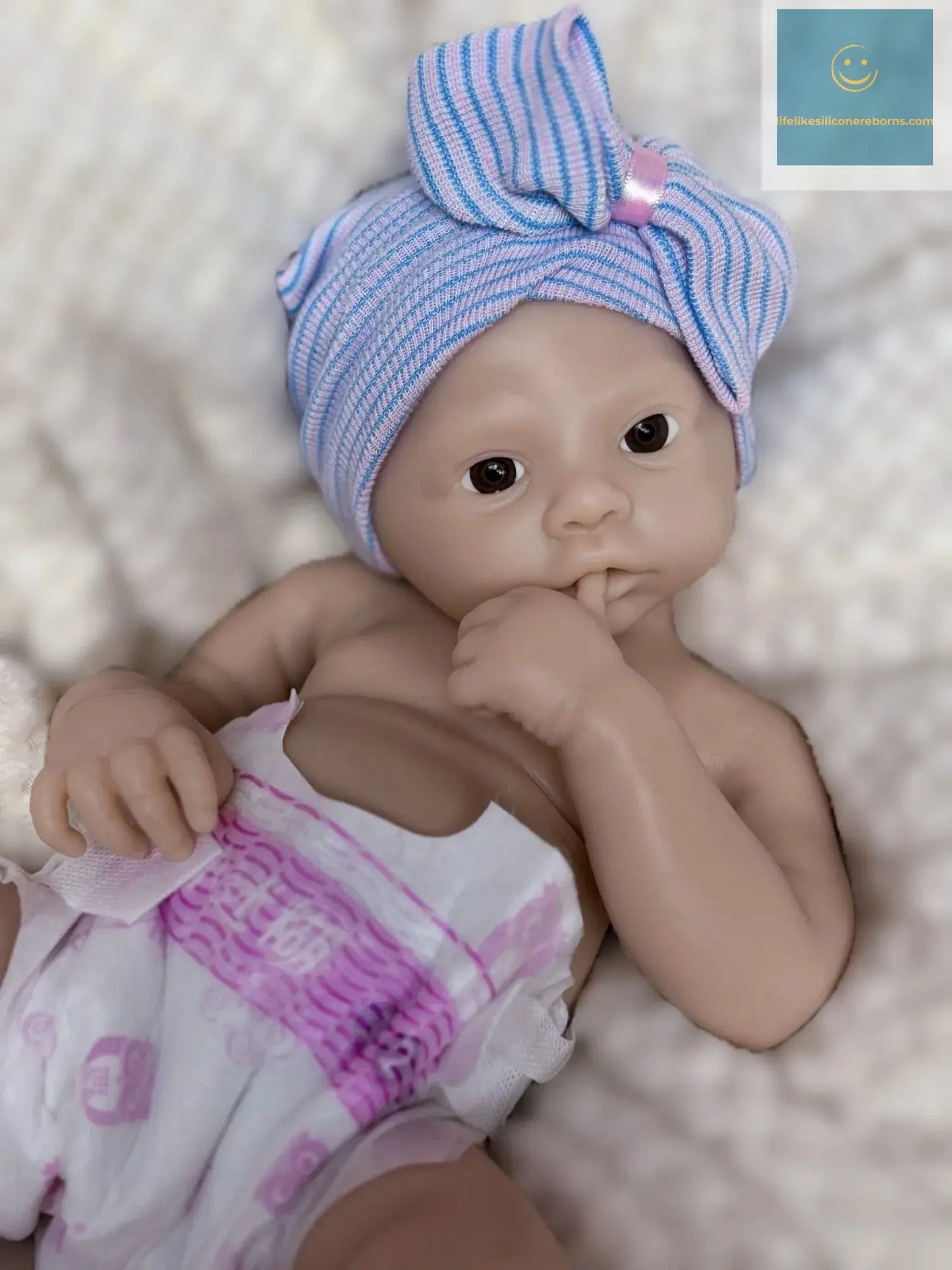 18Inch Open Mouth Meadow Bebe Unpainted Solid Silicone Bebe Girl Handmade Reborn Baby Doll Waterproof Newborn Doll Toy lifelikesiliconereborns.com
