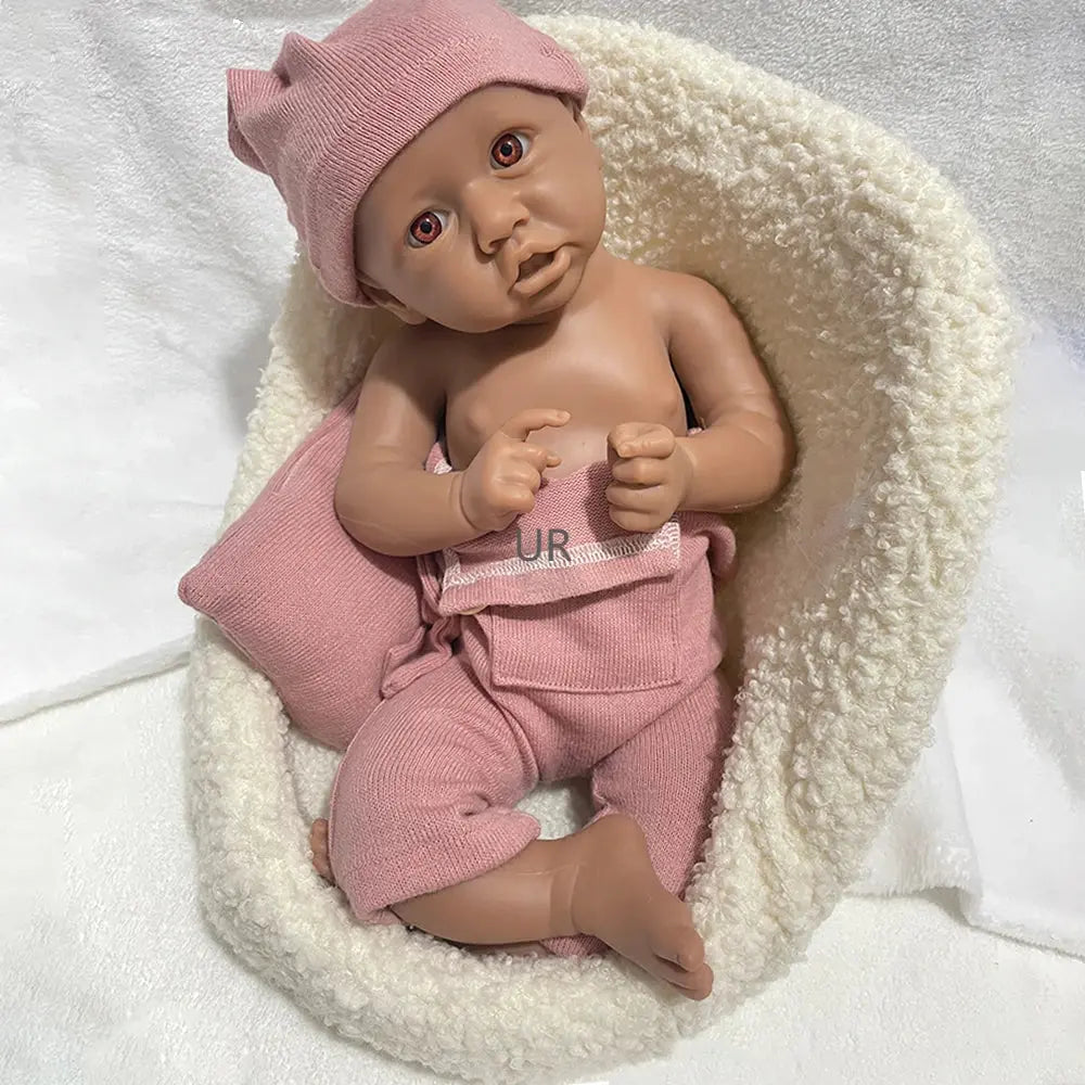 18Inch Realistic Weight Handmade Silicone Reborn Baby Girl Doll Easy to Clean Ideal for Hobbyists Collectible Kids Toy lifelikesiliconereborns.com