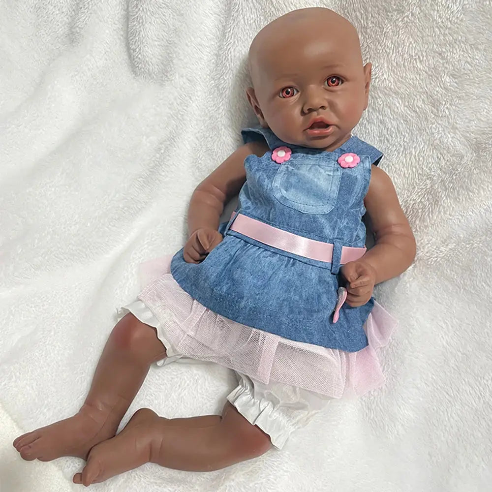 18Inch Realistic Weight Handmade Silicone Reborn Baby Girl Doll Easy to Clean Ideal for Hobbyists Collectible Kids Toy lifelikesiliconereborns.com