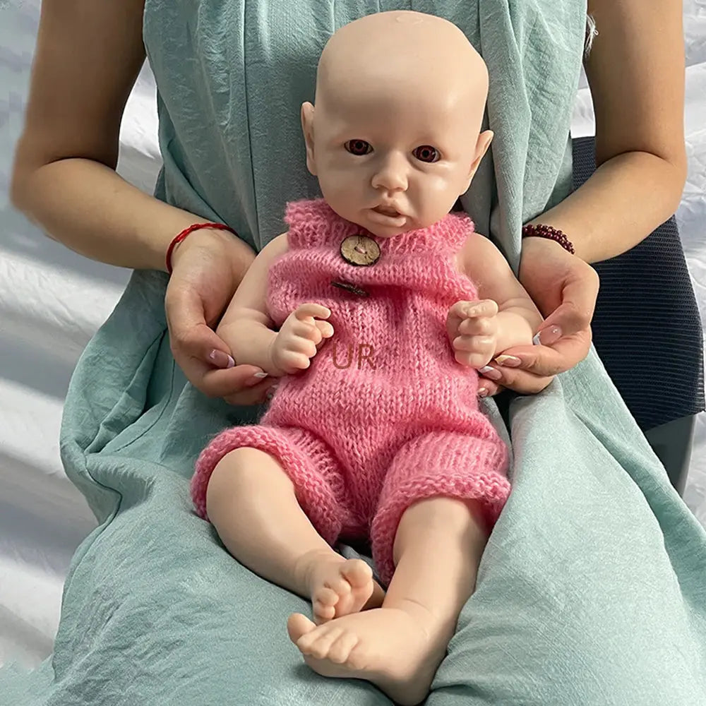 18Inch Realistic Weight Handmade Silicone Reborn Baby Girl Doll Easy to Clean Ideal for Hobbyists Collectible Kids Toy lifelikesiliconereborns.com