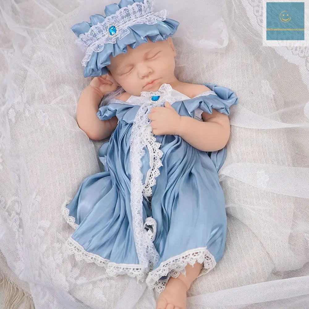 18inch Full Body Silicone Reborn Baby Doll Realistic Girl Dolls Unpainted lifelikesiliconereborns.com