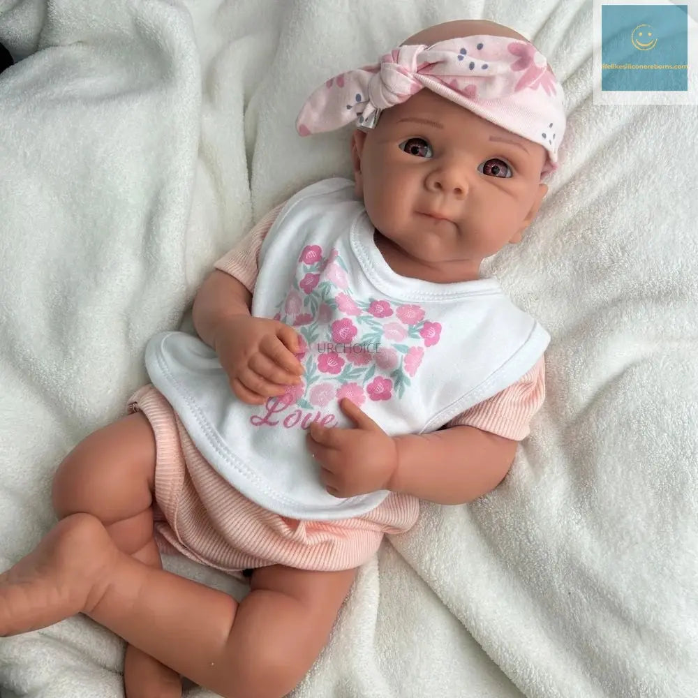 19Inch Realistic Silicone Reborn Baby Girl Flexible Body Waterproof Pretty Doll Provide Emotional Support Toy Birthday Gift lifelikesiliconereborns.com