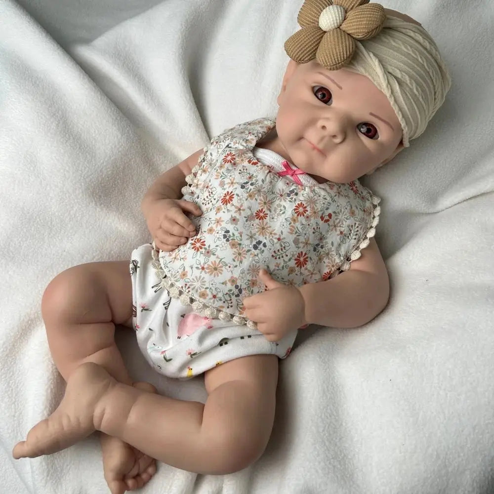 19Inch Realistic Silicone Reborn Baby Girl Flexible Body Waterproof Pretty Doll Provide Emotional Support Toy Birthday Gift lifelikesiliconereborns.com