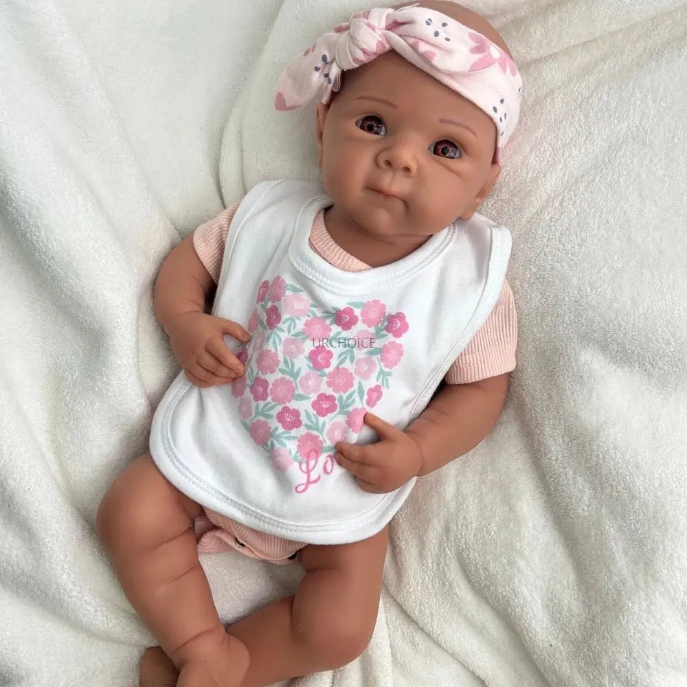 19Inch Realistic Silicone Reborn Baby Girl Flexible Body Waterproof Pretty Doll Provide Emotional Support Toy Birthday Gift lifelikesiliconereborns.com