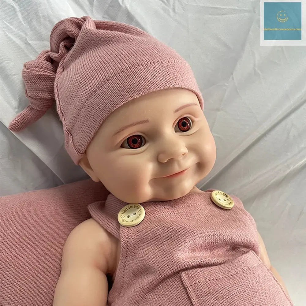 1:1 Full Body Soild Silicone Reborn Baby Girl Chubby 3.9kg 50cm Lifelike Newborn Doll Washable Handmade Bebe for Gift lifelikesiliconereborns.com
