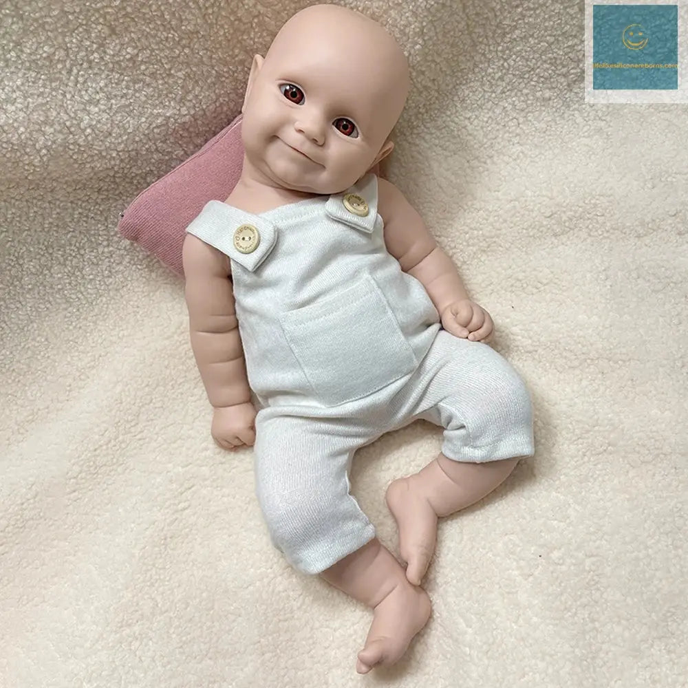 1:1 Full Body Soild Silicone Reborn Baby Girl Chubby 3.9kg 50cm Lifelike Newborn Doll Washable Handmade Bebe for Gift lifelikesiliconereborns.com