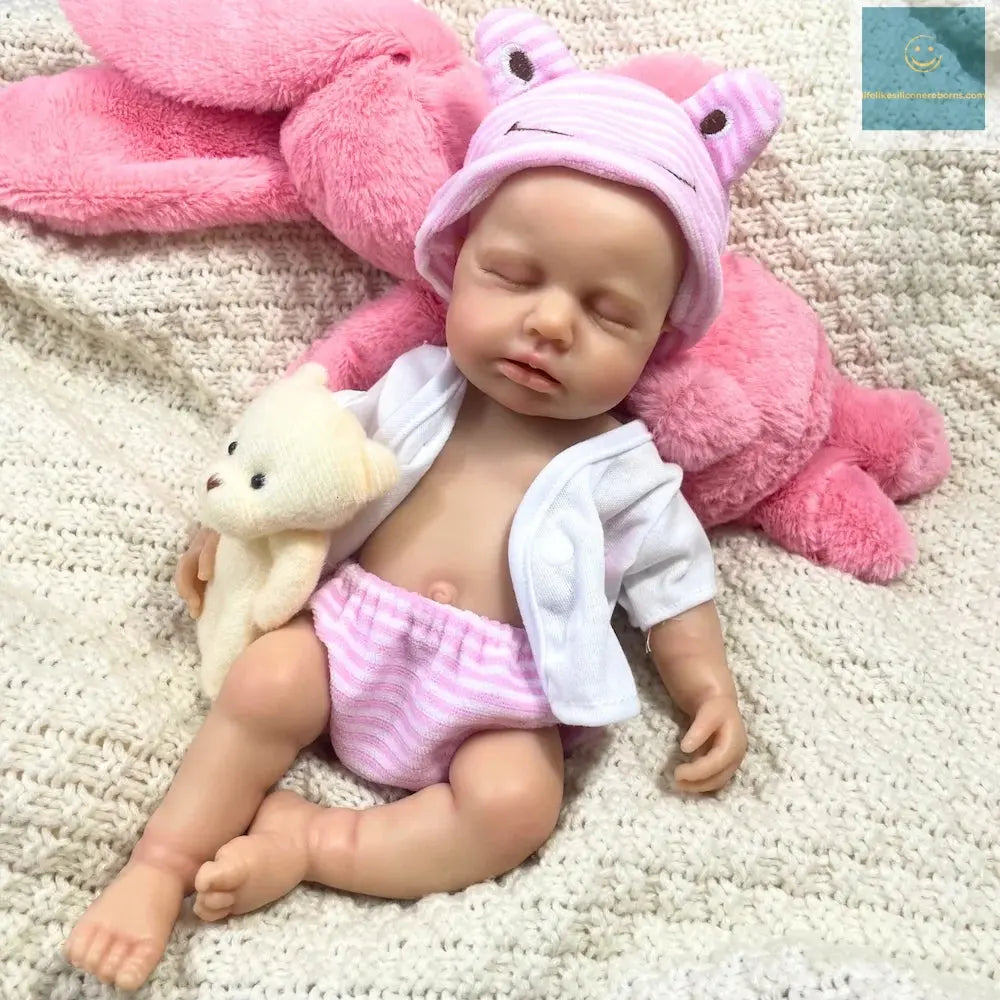 2 Options Mini 33CM Full Solid Silicone Reborn Baby Doll LouLou Girl Or Boy Washable Silicone Soft Body Birthday Christmas Gift lifelikesiliconereborns.com