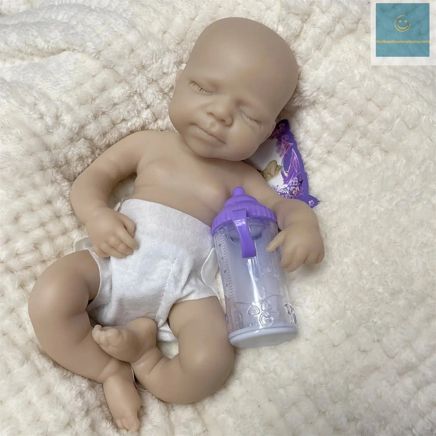 2 Styles/Can Open Mouth 33cm Unpainted Washable Solid Silicone Bebe Reborn Girls Soft Handmade Lifelike Reborn Baby Girl Doll lifelikesiliconereborns.com
