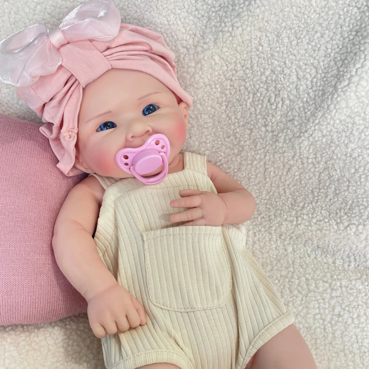 20 Inch Lifelike Newborn Realistic Reborn Baby Doll Open eyes Girl Handmade Toddler Soft Weighted Silicone Doll Gift Collectible lifelikesiliconereborns.com