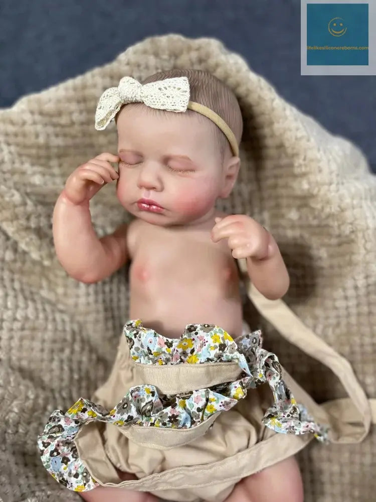 20 Inch LouLou Reborn Full Body Silicone Vinyl Girl Washable Newborn Baby Doll 3D Skin Visible Veins Doll Christmas Gift lifelikesiliconereborns.com