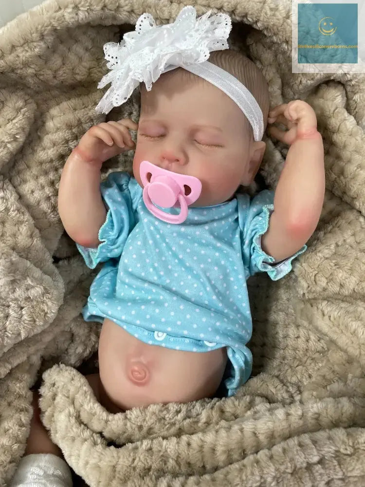 20 Inch LouLou Reborn Full Body Silicone Vinyl Girl Washable Newborn Baby Doll 3D Skin Visible Veins Doll Christmas Gift lifelikesiliconereborns.com