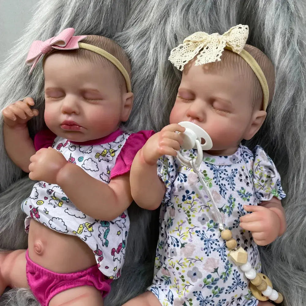 20 Inch LouLou Reborn Full Body Silicone Vinyl Girl Washable Newborn Baby Doll 3D Skin Visible Veins Doll Christmas Gift lifelikesiliconereborns.com