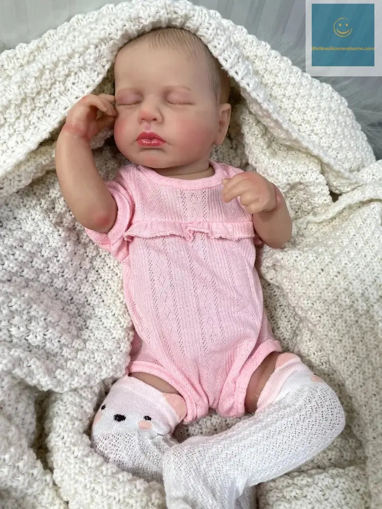 20 Inch LouLou Reborn Full Body Silicone Vinyl Girl Washable Newborn Baby Doll 3D Skin Visible Veins Doll Christmas Gift lifelikesiliconereborns.com