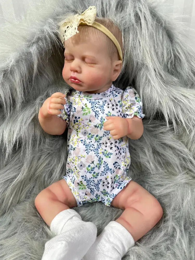 20 Inch LouLou Reborn Full Body Silicone Vinyl Girl Washable Newborn Baby Doll 3D Skin Visible Veins Doll Christmas Gift lifelikesiliconereborns.com