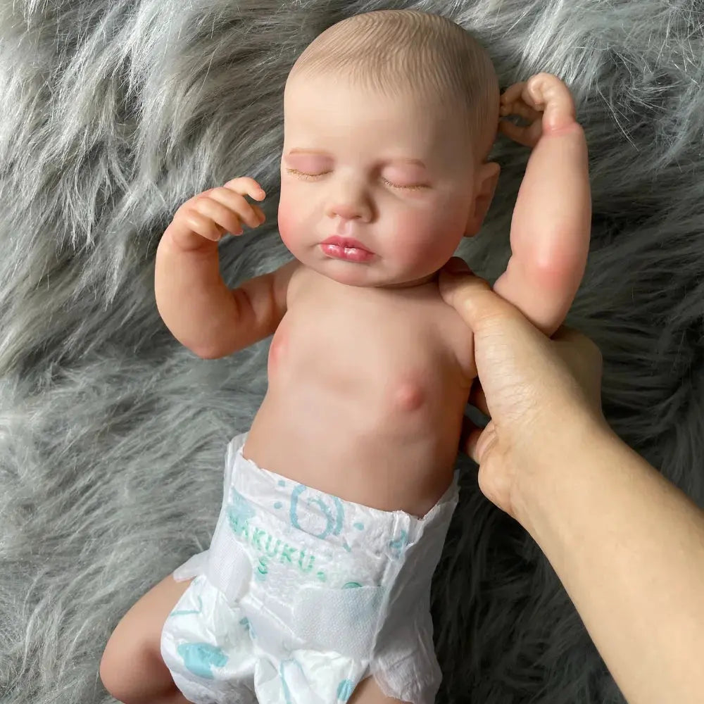 20 Inch LouLou Reborn Full Body Silicone Vinyl Girl Washable Newborn Baby Doll 3D Skin Visible Veins Doll Christmas Gift lifelikesiliconereborns.com