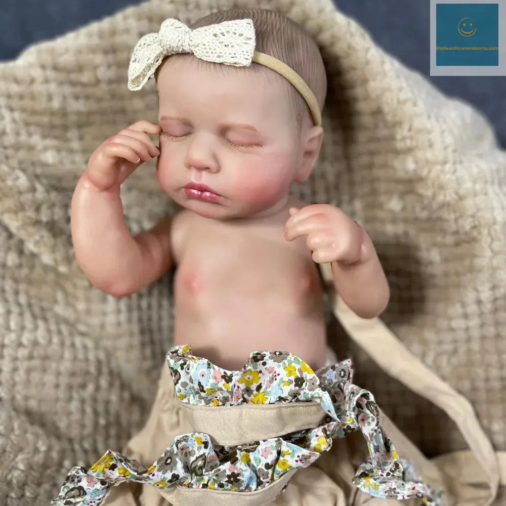 20 Inch LouLou Reborn Full Body Silicone Vinyl Girl Washable Newborn Baby Doll 3D Skin Visible Veins Doll Christmas Gift lifelikesiliconereborns.com