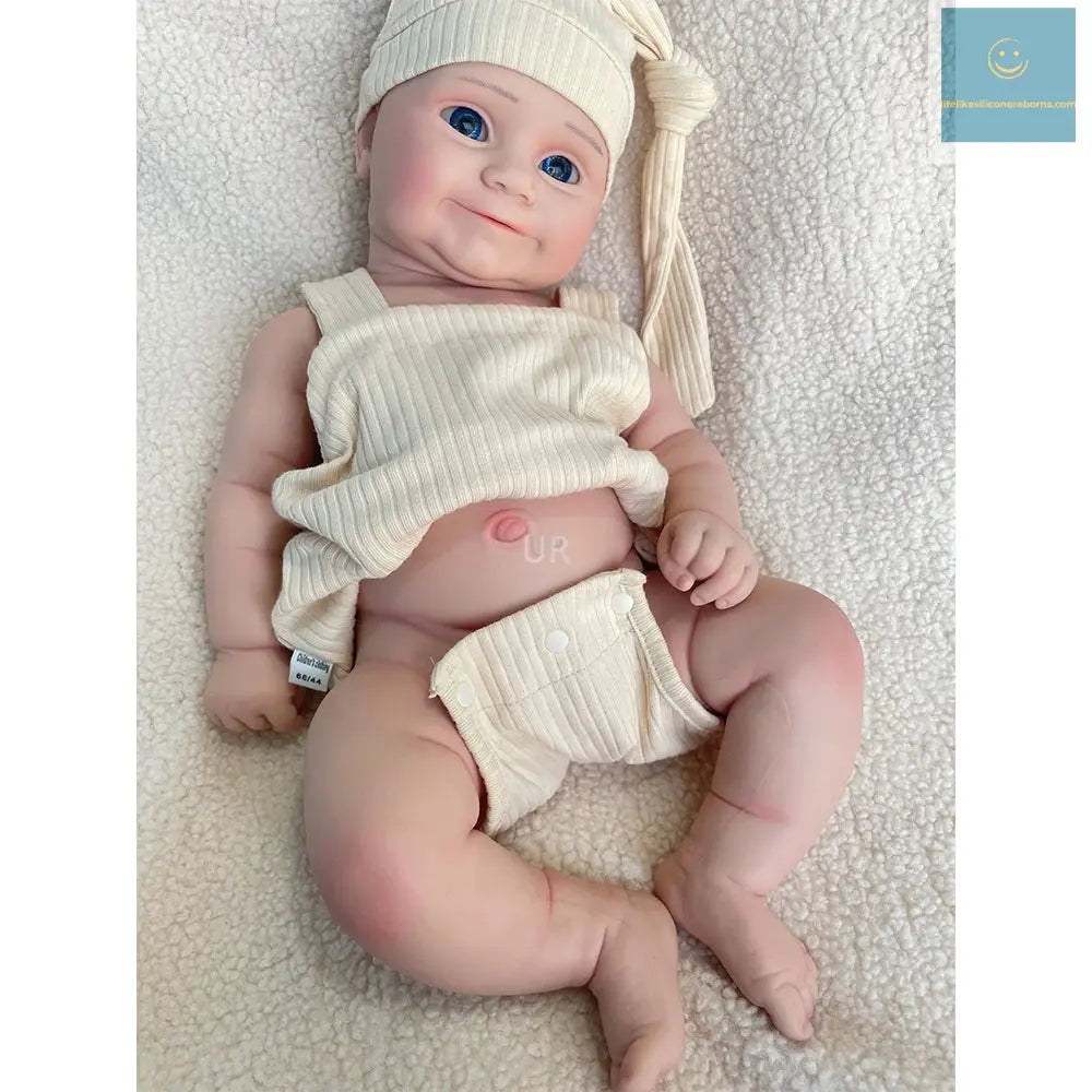 20 inch Pinky Girl Maddie Lifelike Silicone Reborn Baby Doll with Clear Blue Eyes Hand Drawn Veins Baby Doll Real Baby Doll Toy lifelikesiliconereborns.com