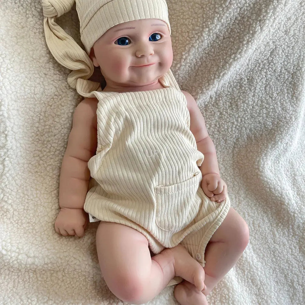 20 inch Pinky Girl Maddie Lifelike Silicone Reborn Baby Doll with Clear Blue Eyes Hand Drawn Veins Baby Doll Real Baby Doll Toy lifelikesiliconereborns.com