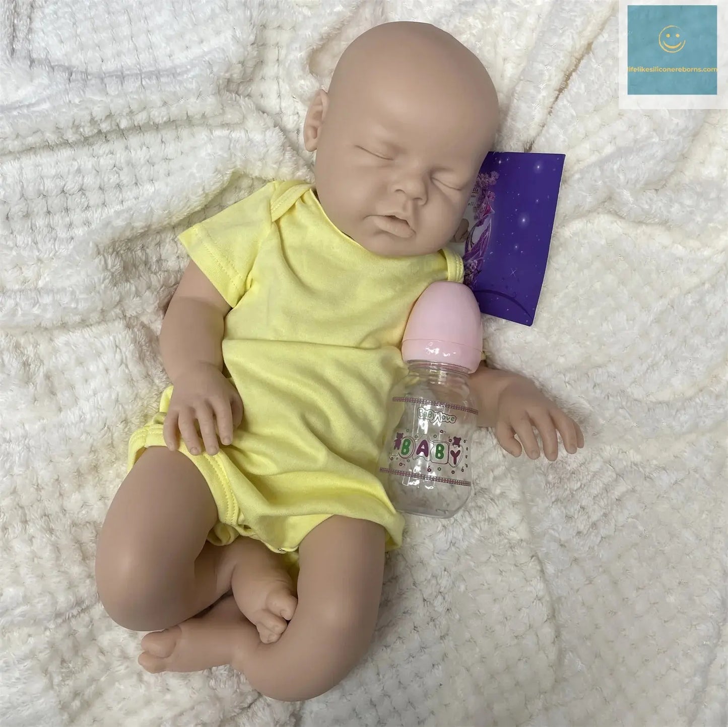 20Inch Can Drink and Pee Full Body Silicone Bebe Reborn Girl&Boy Unpainted Handmade Silicone Soft Lifelike De Silicona Boy Doll lifelikesiliconereborns.com