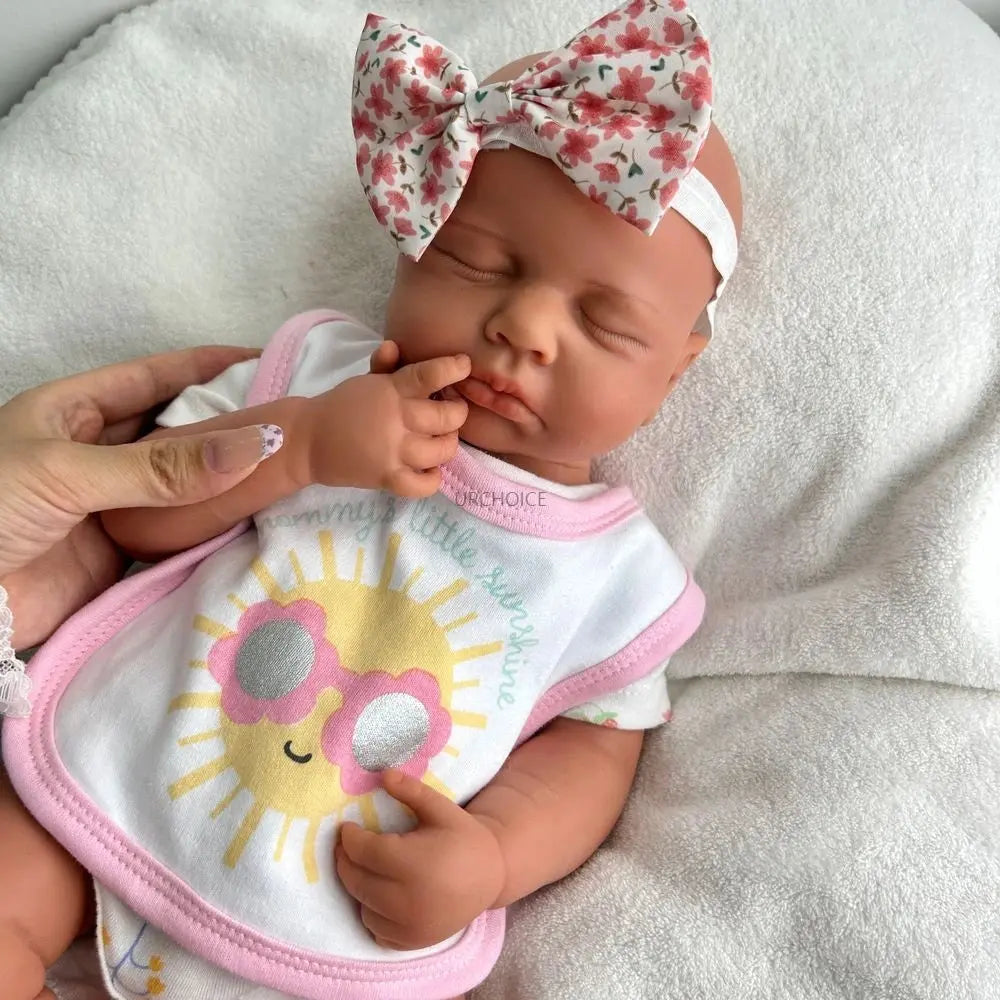 20Inch Handamde Full Body Soft Silicone Reborn Baby Girl Loulou Lifelike Details Doll Gift for Dementia Patients Kids Toy lifelikesiliconereborns.com