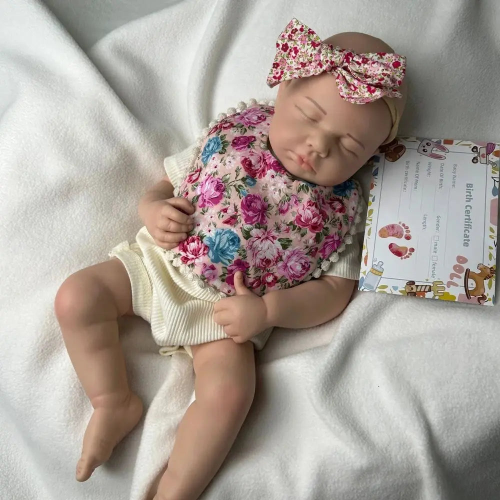 20Inch Handamde Full Body Soft Silicone Reborn Baby Girl Loulou Lifelike Details Doll Gift for Dementia Patients Kids Toy lifelikesiliconereborns.com