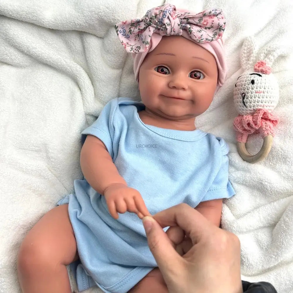 20Inch Parenting Practice Weighted Silicone Reborn Baby Girl Maddie Visible Veins Soft Doll for New Parents Christmas Gift lifelikesiliconereborns.com