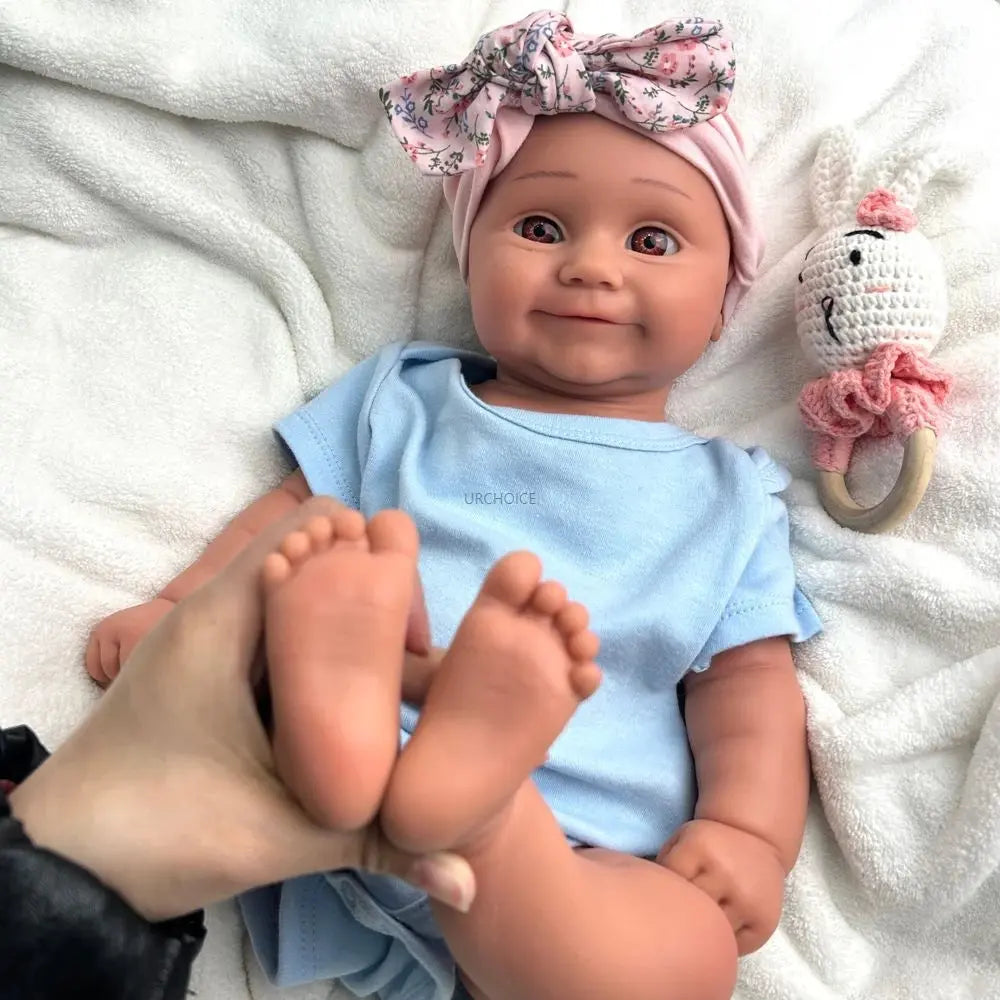 20Inch Parenting Practice Weighted Silicone Reborn Baby Girl Maddie Visible Veins Soft Doll for New Parents Christmas Gift lifelikesiliconereborns.com