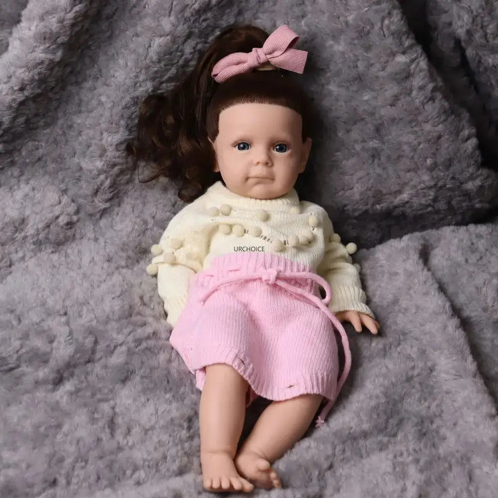 20Inch Silicone Reborn Baby Girl Rooted Hair Realistic Skin Tones Hand-Painted Details Designed To Provide Companionship Gift lifelikesiliconereborns.com