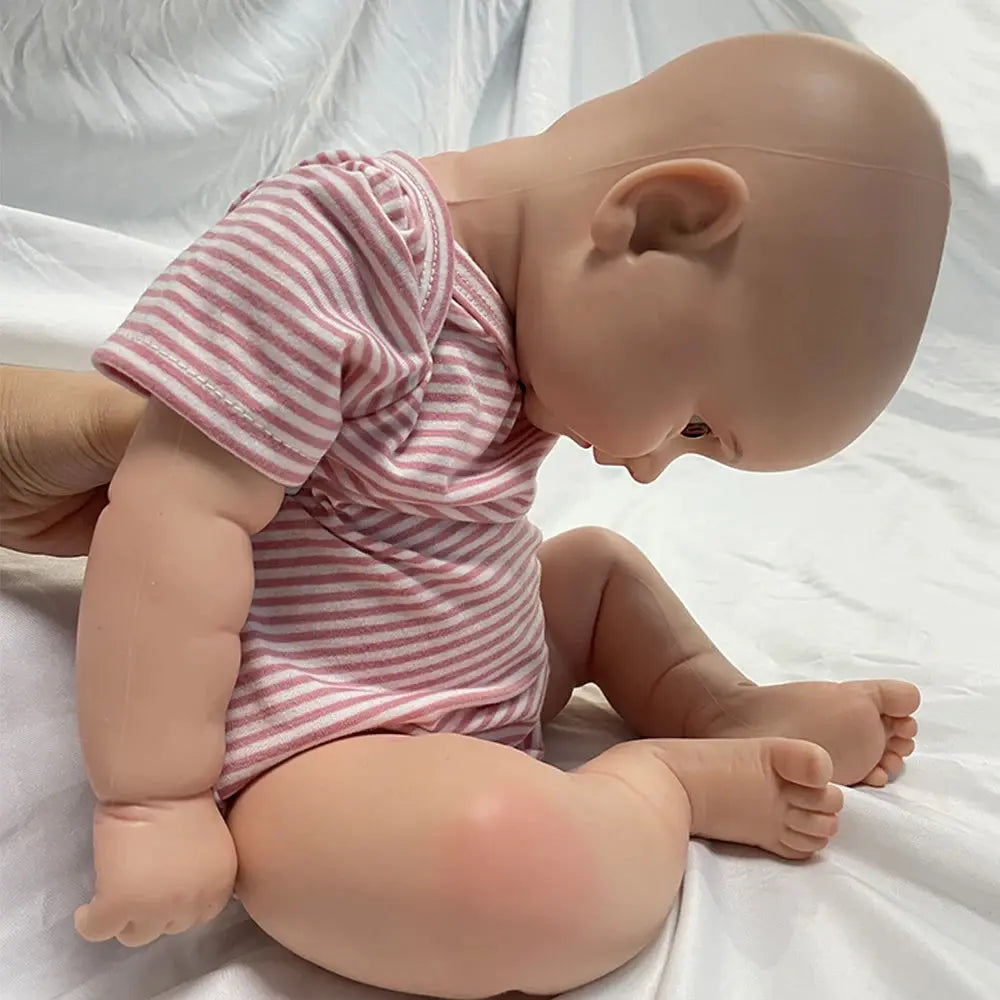 20Inch Whole Silicone Reborn Cuddle Baby Girl 8.7lb Weighted Lifelike Handmade Artist Newborn Waterproof Doll Collector Toys lifelikesiliconereborns.com
