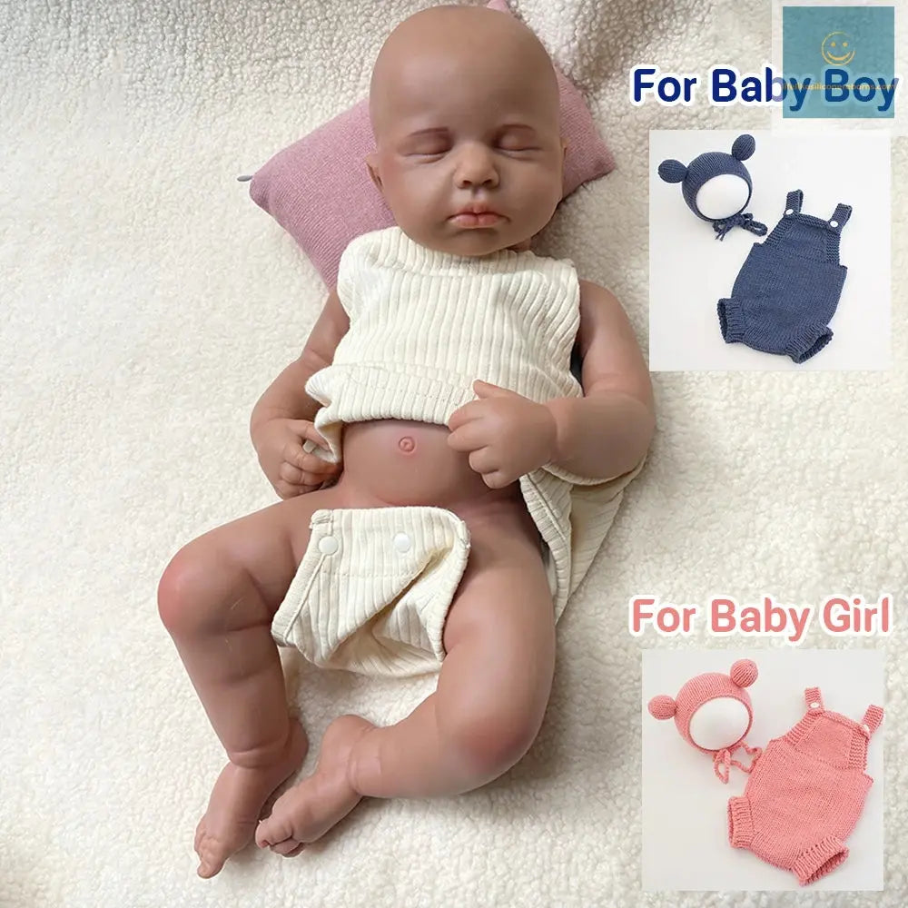20" Full Body Silicone Reborn Baby Boy/Girl Doll LouLou Lifelike 3D Skin Painted Handmade Washable Newborn Bebe Kids Toy lifelikesiliconereborns.com