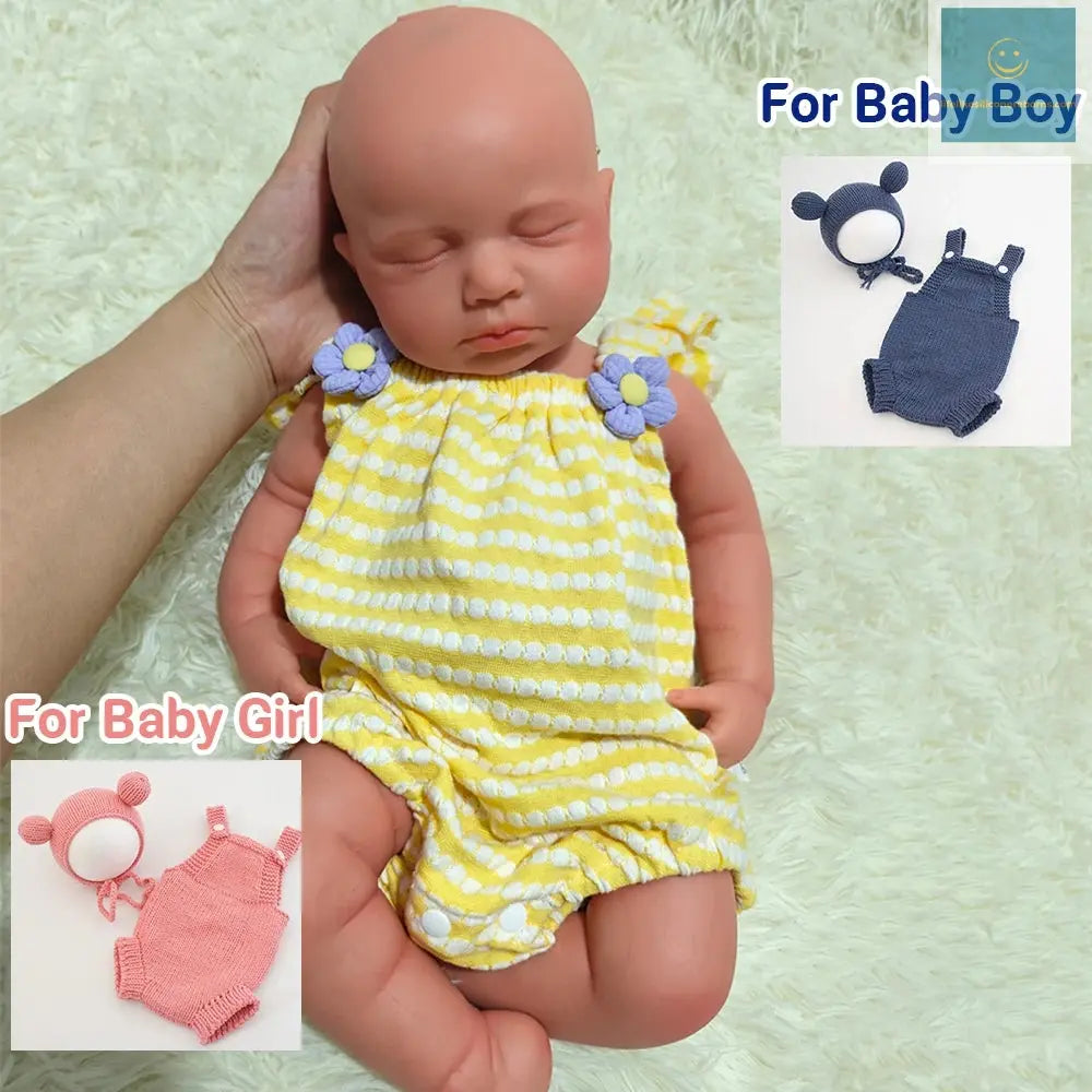 20" Full Body Silicone Reborn Baby Boy/Girl Doll LouLou Lifelike 3D Skin Painted Handmade Washable Newborn Bebe Kids Toy lifelikesiliconereborns.com