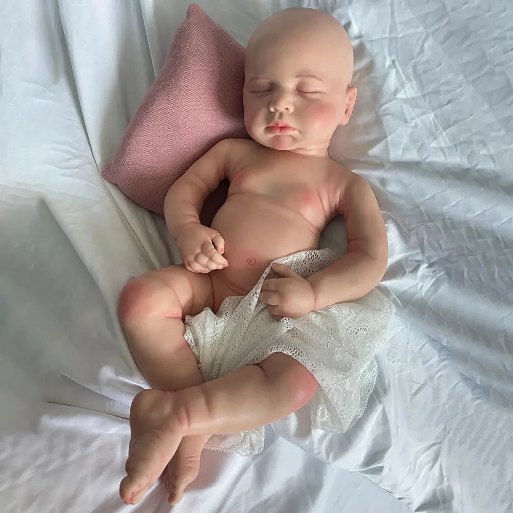 20" Full Body Solid Silicone Reborn Baby Girl/Boy Weighted 6.8Lbs 3D Skin Visible Veins Newborn Doll Kids Toy Anti-Stress lifelikesiliconereborns.com
