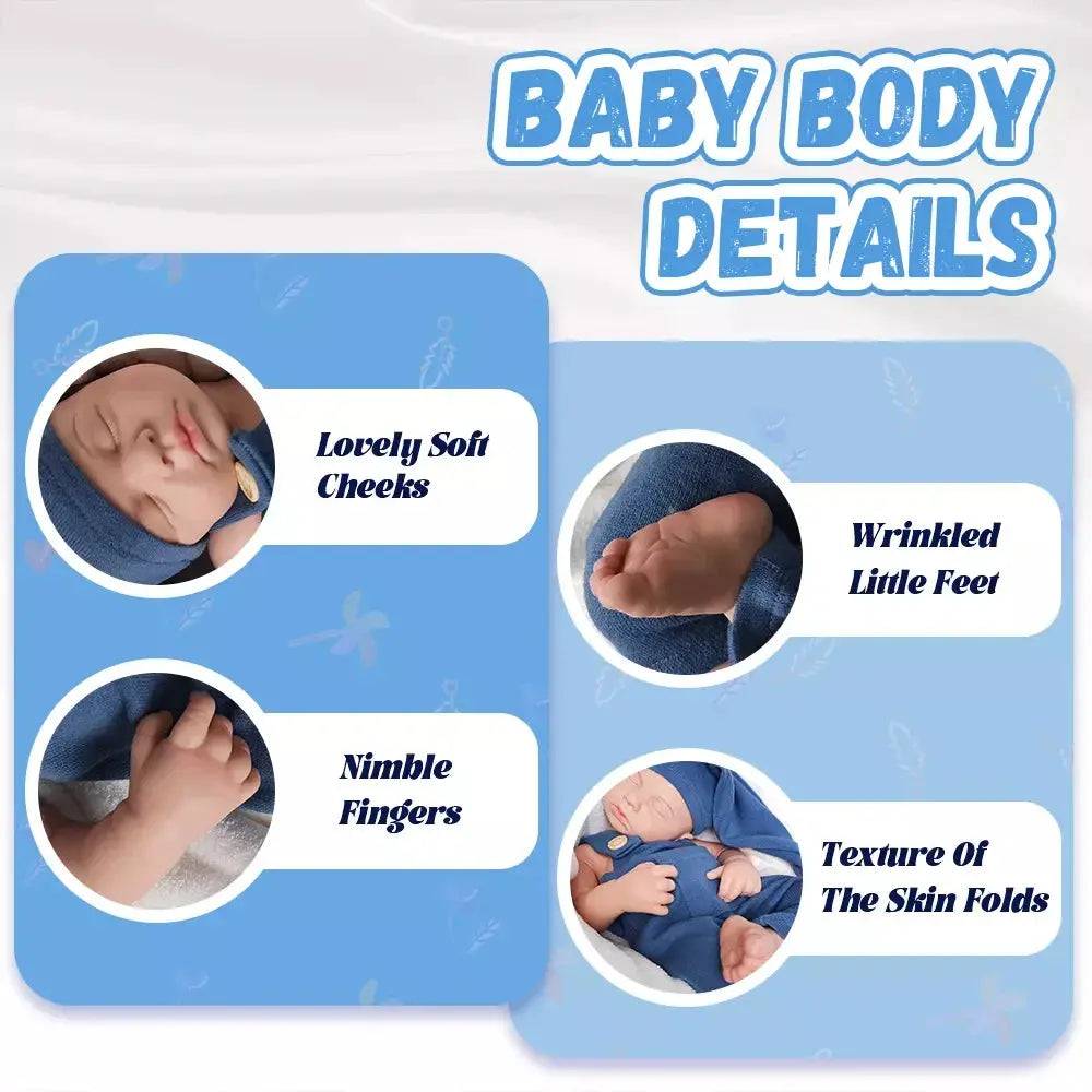 20" Platinum Solid Silicone Newborn Baby Boy/Girl LouLou Floppy Handmade Washable Reborn Doll 6.8lb Kids Toy Birthday Gift lifelikesiliconereborns.com
