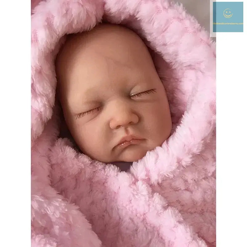 20inch Already Painted Finished Bebe Doll Reborn Baby Same As Picture Lifelike Soft Touch 3D Skin Visible Veins Art Doll lifelikesiliconereborns.com