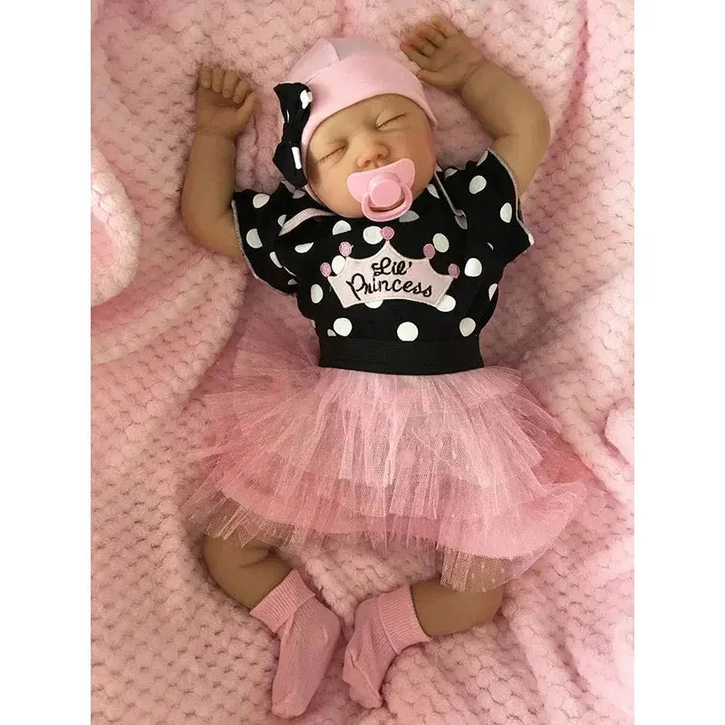 20inch Already Painted Finished Bebe Doll Reborn Baby Same As Picture Lifelike Soft Touch 3D Skin Visible Veins Art Doll lifelikesiliconereborns.com