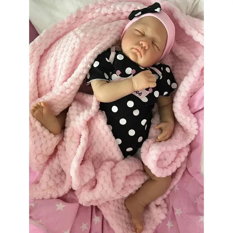 20inch Already Painted Finished Bebe Doll Reborn Baby Same As Picture Lifelike Soft Touch 3D Skin Visible Veins Art Doll lifelikesiliconereborns.com