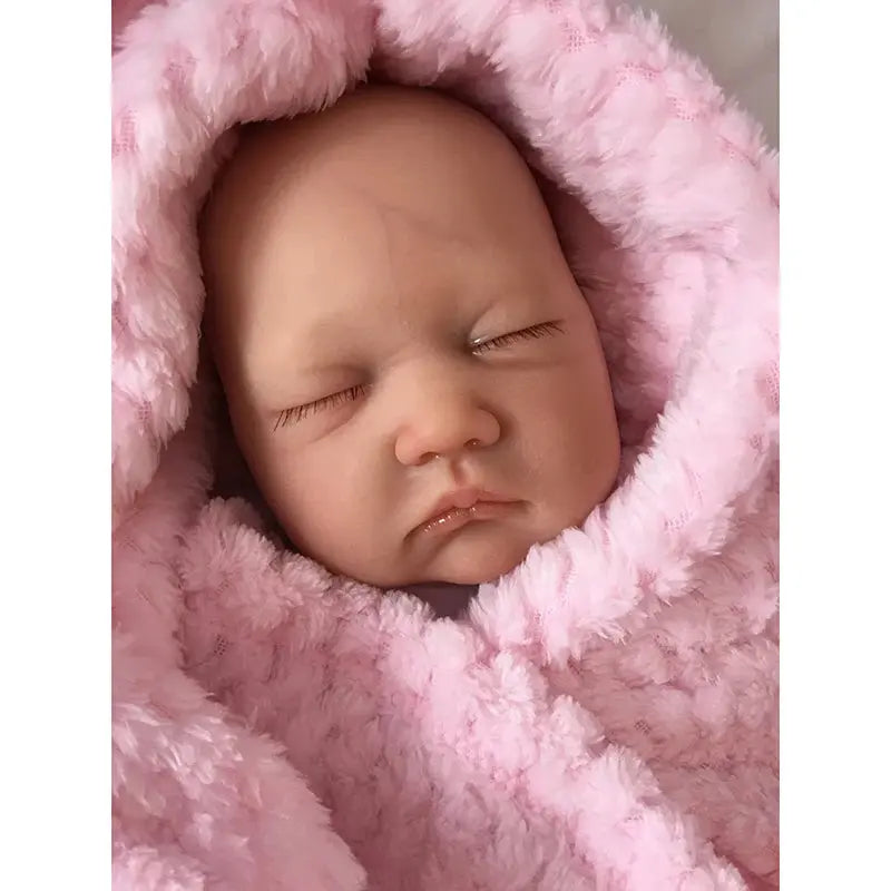 20inch Already Painted Finished Bebe Doll Reborn Baby Same As Picture Lifelike Soft Touch 3D Skin Visible Veins Art Doll lifelikesiliconereborns.com