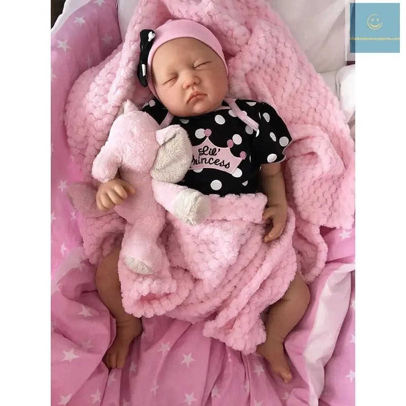 20inch Already Painted Finished Bebe Doll Reborn Baby Same As Picture Lifelike Soft Touch 3D Skin Visible Veins Art Doll lifelikesiliconereborns.com