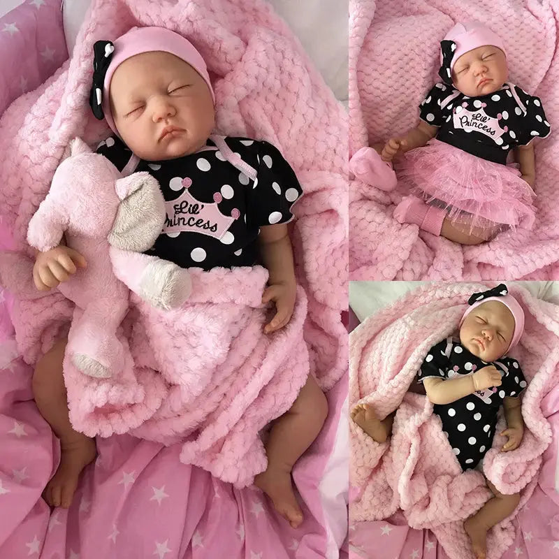 20inch Already Painted Finished Bebe Doll Reborn Baby Same As Picture Lifelike Soft Touch 3D Skin Visible Veins Art Doll lifelikesiliconereborns.com
