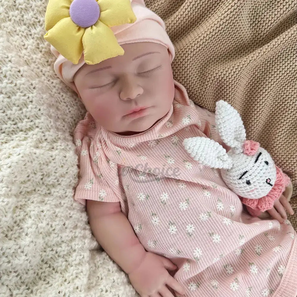 22Inch Floppy Newborn Girl Weighted Silicone Reborn Baby Doll Lifelike Details for Emotional Healing Christmas Gift Kids Toy lifelikesiliconereborns.com