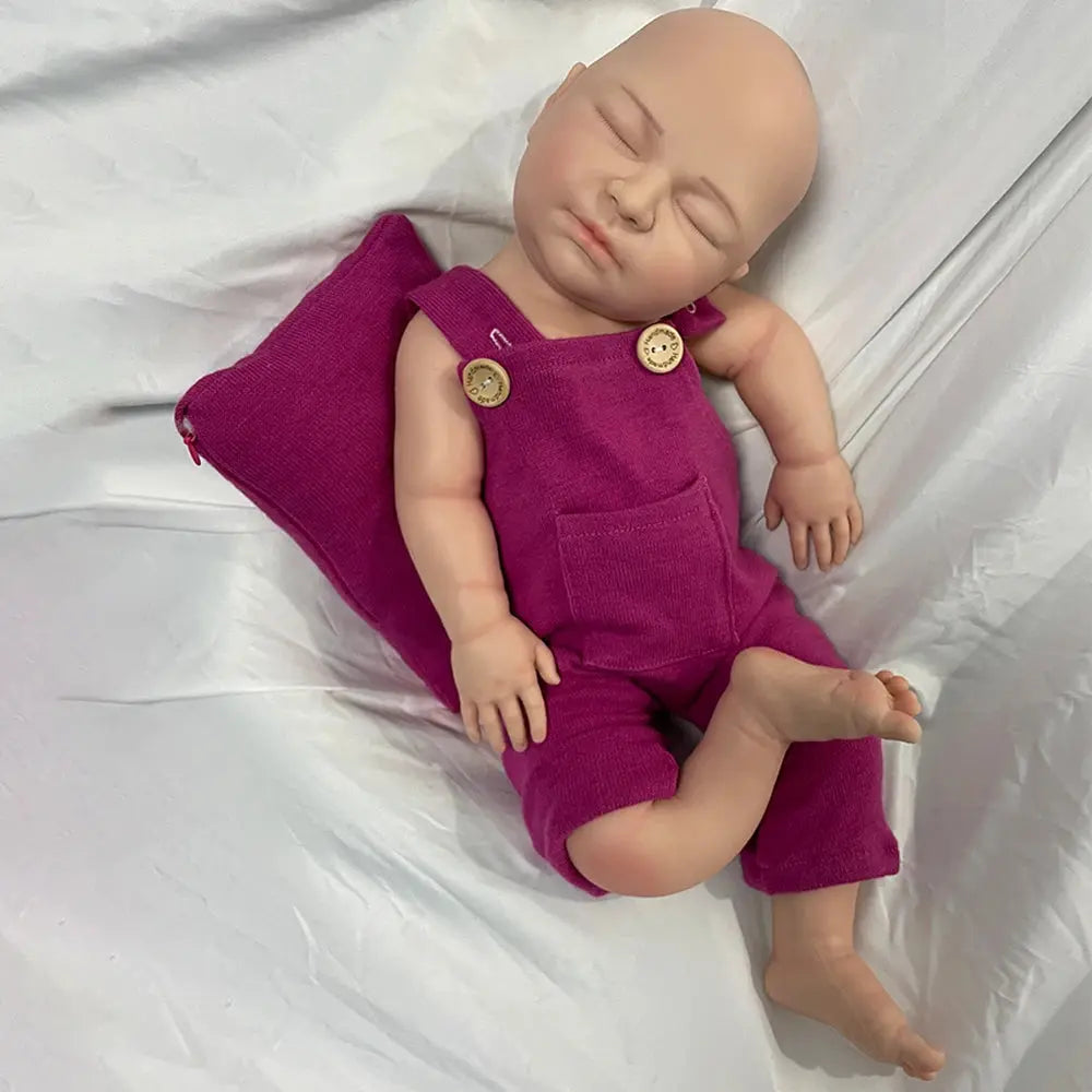 22Inch Full Body Silicone Reborn Doll Super Soft Handmade Flexible Newborn Girl Cuddle Baby Waterptoof Collector Christmas Gift lifelikesiliconereborns.com