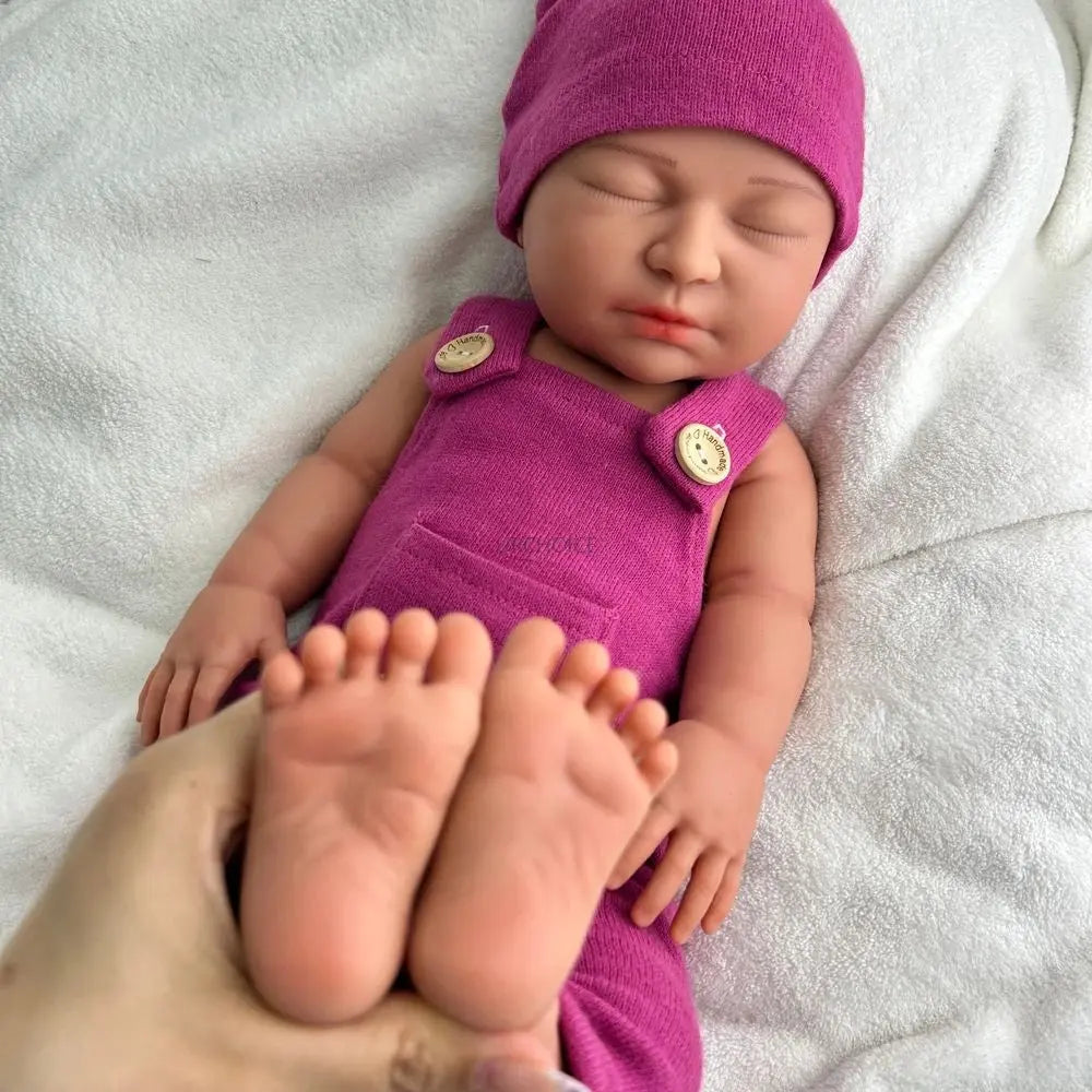 22Inch Soft Silicone Reborn Baby Girl Waterproof Handmade Doll Lifelike Realistic Baby Toy For Kids Collectors Birthday Gift lifelikesiliconereborns.com