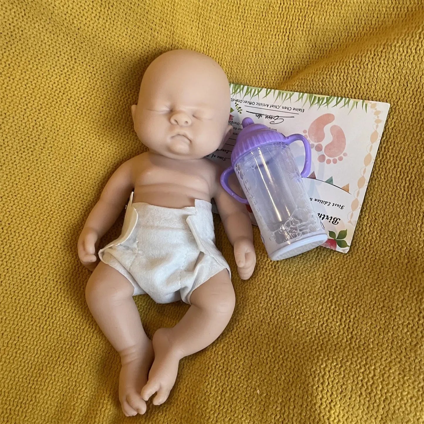 28cm Close Eyes Washable Full Body Silicone Reborn Boy Doll With Eyelashes 3D Paint Skin Soft Lifelike Realistic Bebe Reborn lifelikesiliconereborns.com