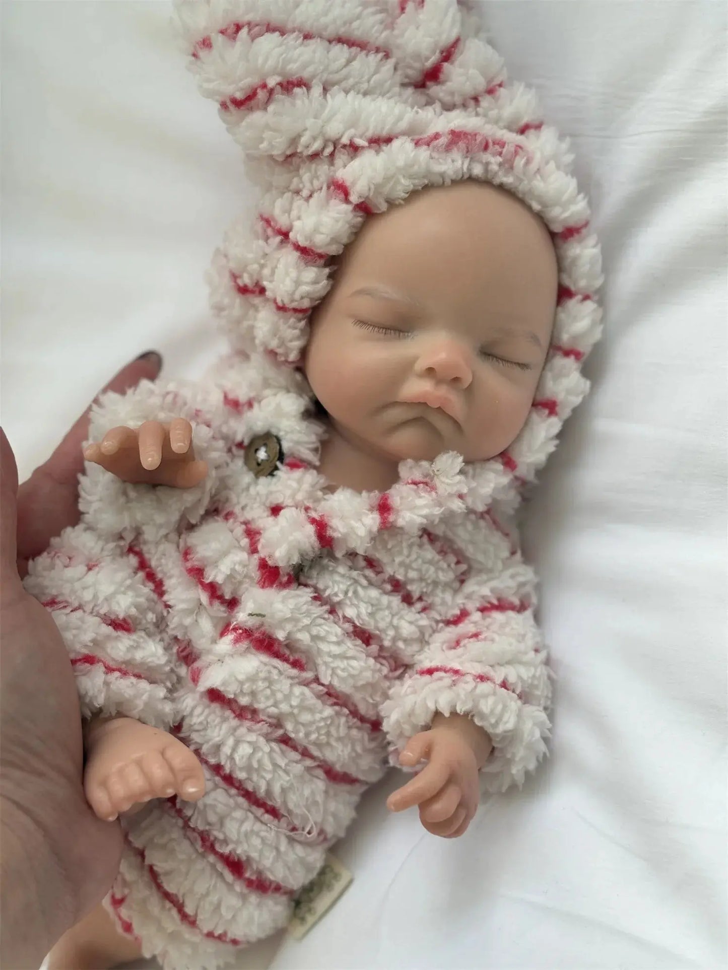 2Styles/26cm Waterproof Whole Body Silicone Bebe Reborn Girl With 3D Painted Skin Soft Touch Handmade Lifelike Newborn Girl Doll lifelikesiliconereborns.com