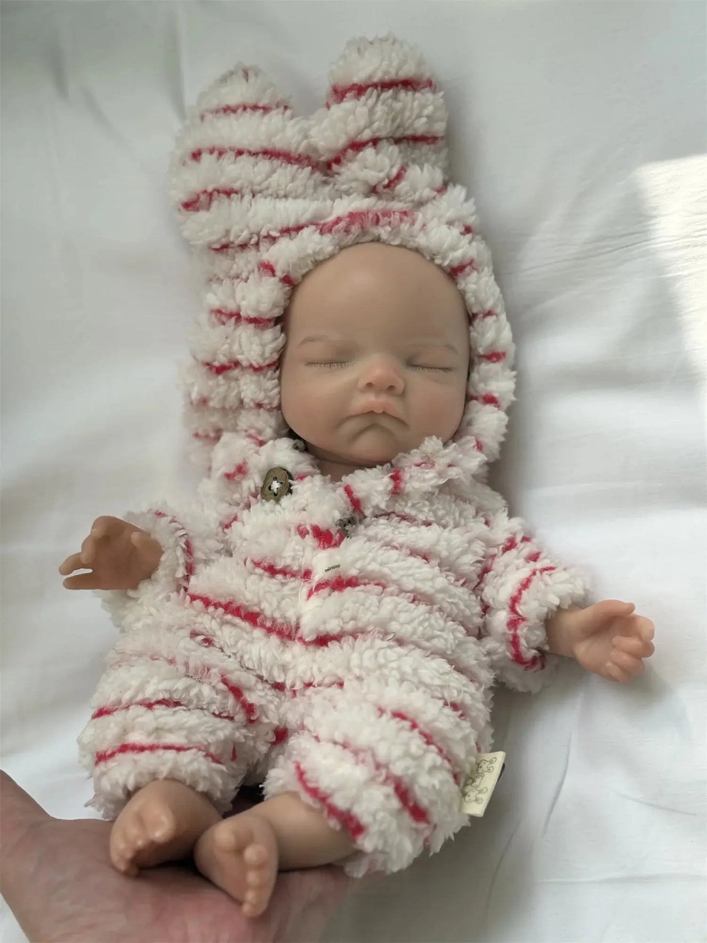 2Styles/26cm Waterproof Whole Body Silicone Bebe Reborn Girl With 3D Painted Skin Soft Touch Handmade Lifelike Newborn Girl Doll lifelikesiliconereborns.com