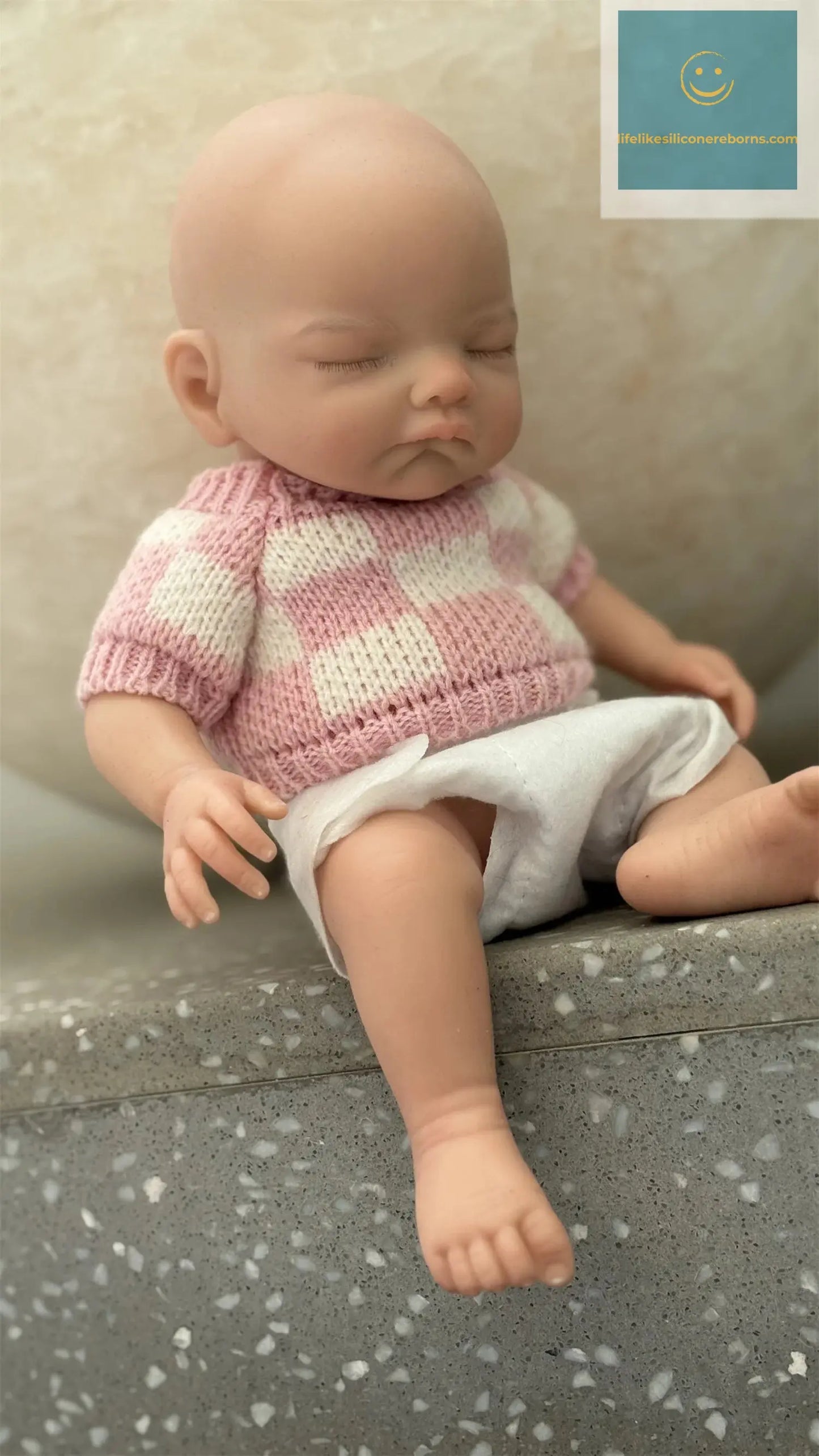 2Styles/26cm Waterproof Whole Body Silicone Bebe Reborn Girl With 3D Painted Skin Soft Touch Handmade Lifelike Newborn Girl Doll lifelikesiliconereborns.com