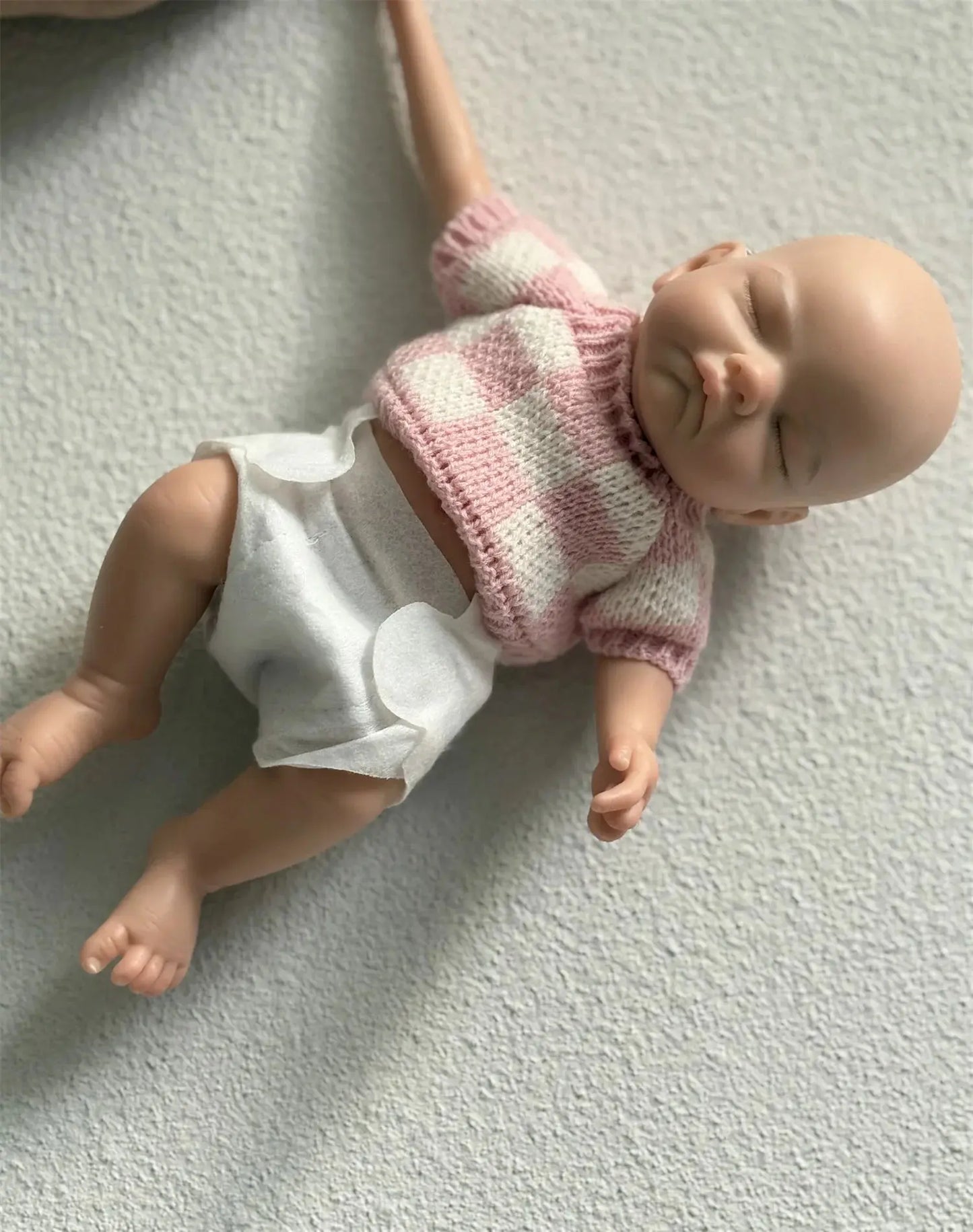 2Styles/26cm Waterproof Whole Body Silicone Bebe Reborn Girl With 3D Painted Skin Soft Touch Handmade Lifelike Newborn Girl Doll lifelikesiliconereborns.com