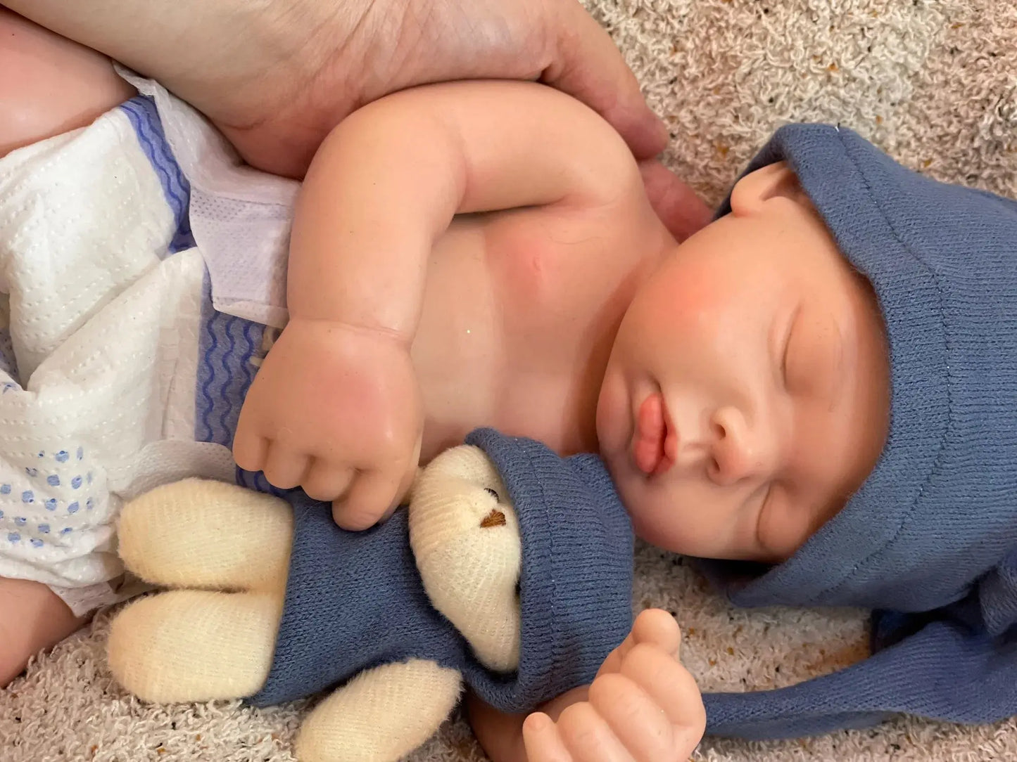 3 Styles/45cm Close Eyes Bebe Reborn Girl Soft Solid Silicone Newborn Baby Girl 3D Paint Skin Lifelike Corpo De Silicone Doll lifelikesiliconereborns.com
