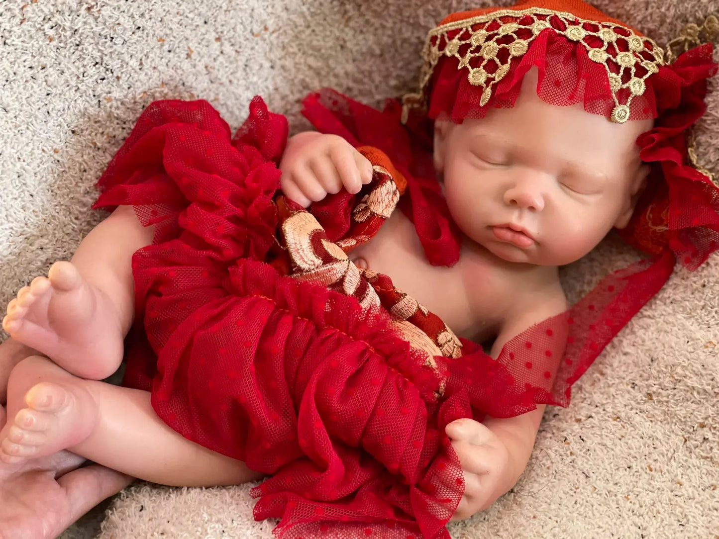 3 Styles/45cm Close Eyes Bebe Reborn Girl Soft Solid Silicone Newborn Baby Girl 3D Paint Skin Lifelike Corpo De Silicone Doll lifelikesiliconereborns.com