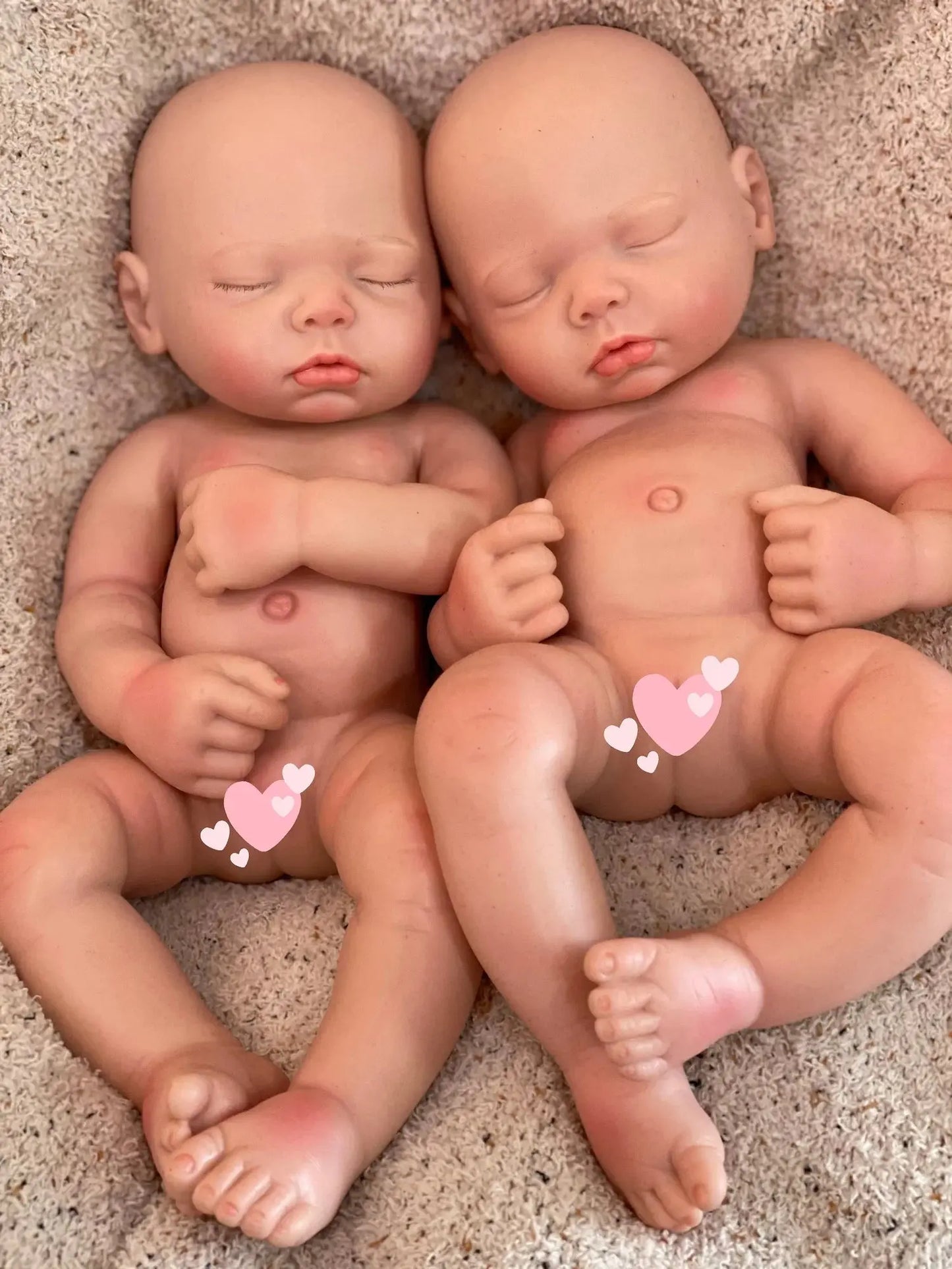 3 Styles/45cm Close Eyes Bebe Reborn Girl Soft Solid Silicone Newborn Baby Girl 3D Paint Skin Lifelike Corpo De Silicone Doll lifelikesiliconereborns.com